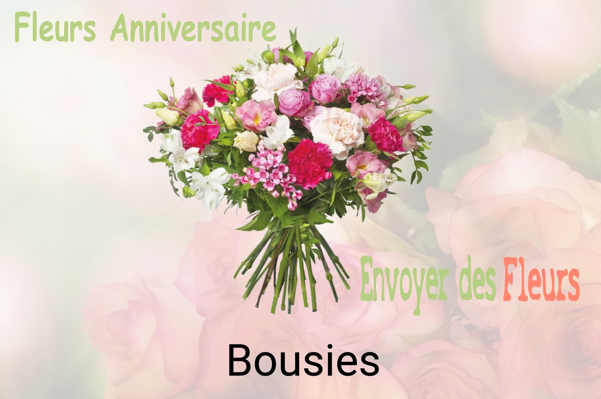 Bouquet de fleurs d’anniversaire livré à Bousies